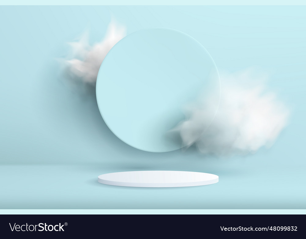 Abstract background with a podium in minimal