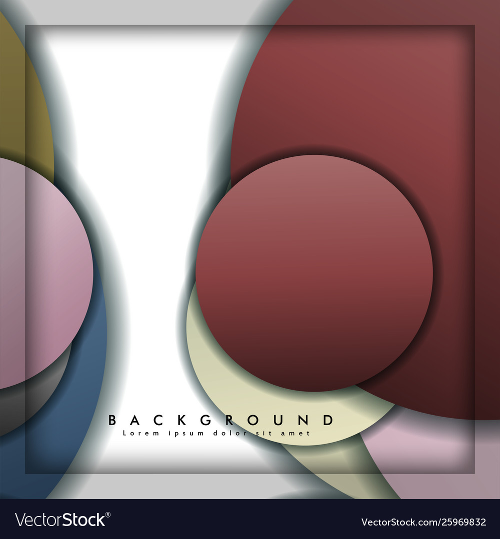 Abstract circle background with color stone vector image Abstract circle background with color stone