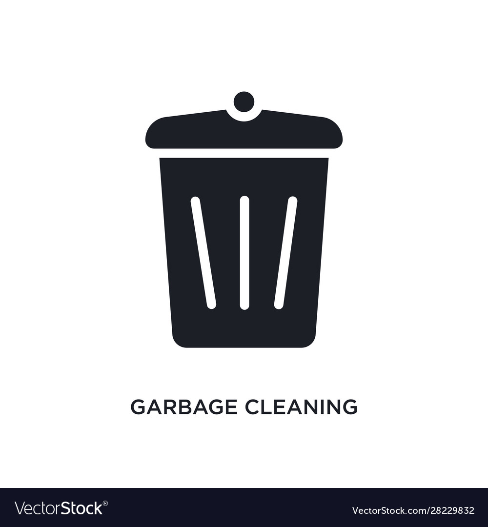 Garbage cleaning isolated icon simple element