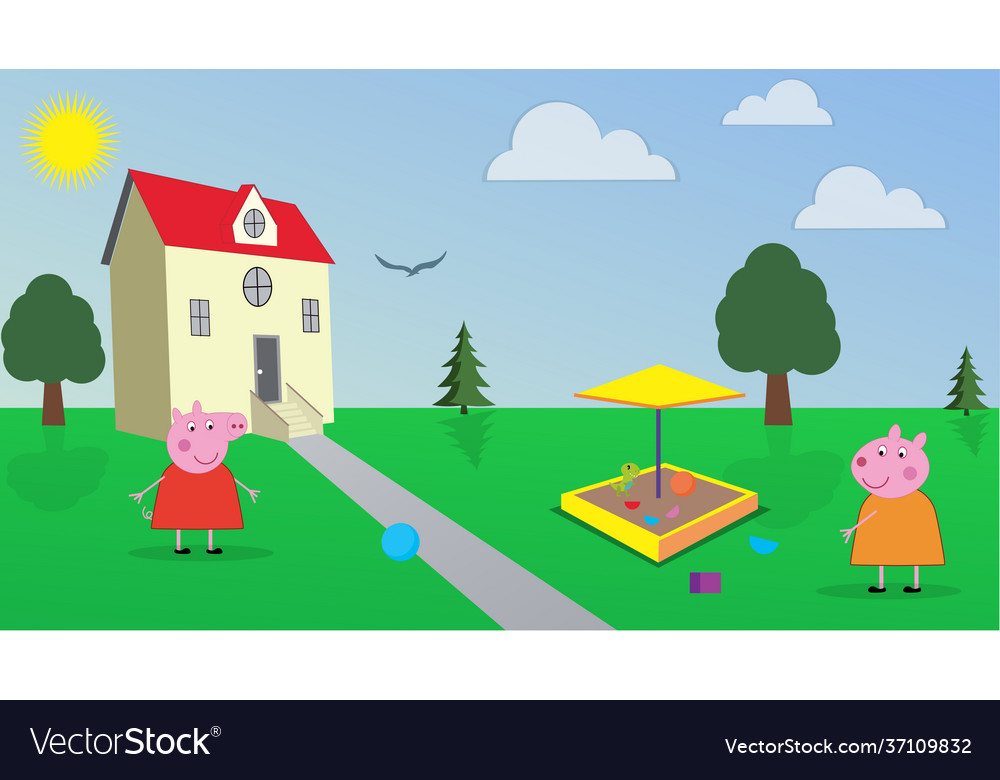 Peppa pig Royalty Free Vector Image - VectorStock