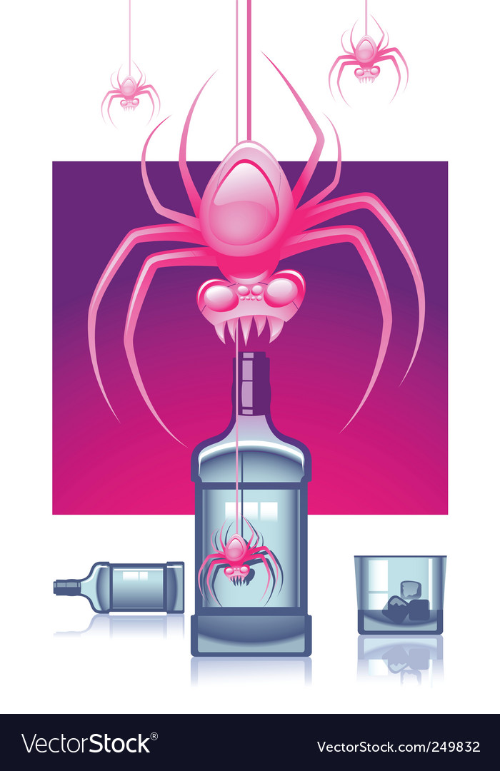 Pink spiders