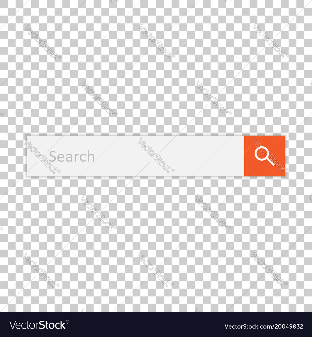 Search bar field interface element with