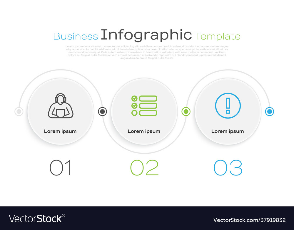 Set line student task list and information vector image Set line student task list and information