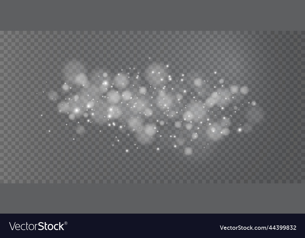 Shining bokeh isolated on transparent background vector image Shining bokeh isolated on transparent background