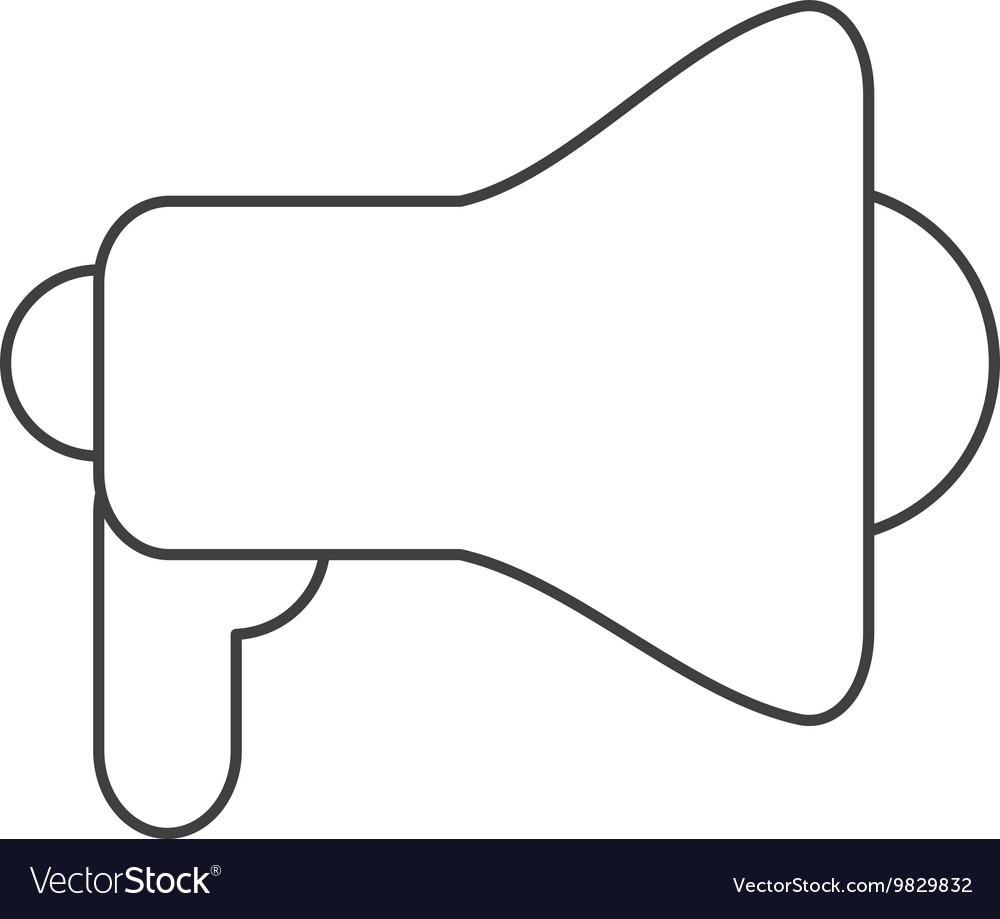 Single megaphone Royalty Free Vector Image - VectorStock