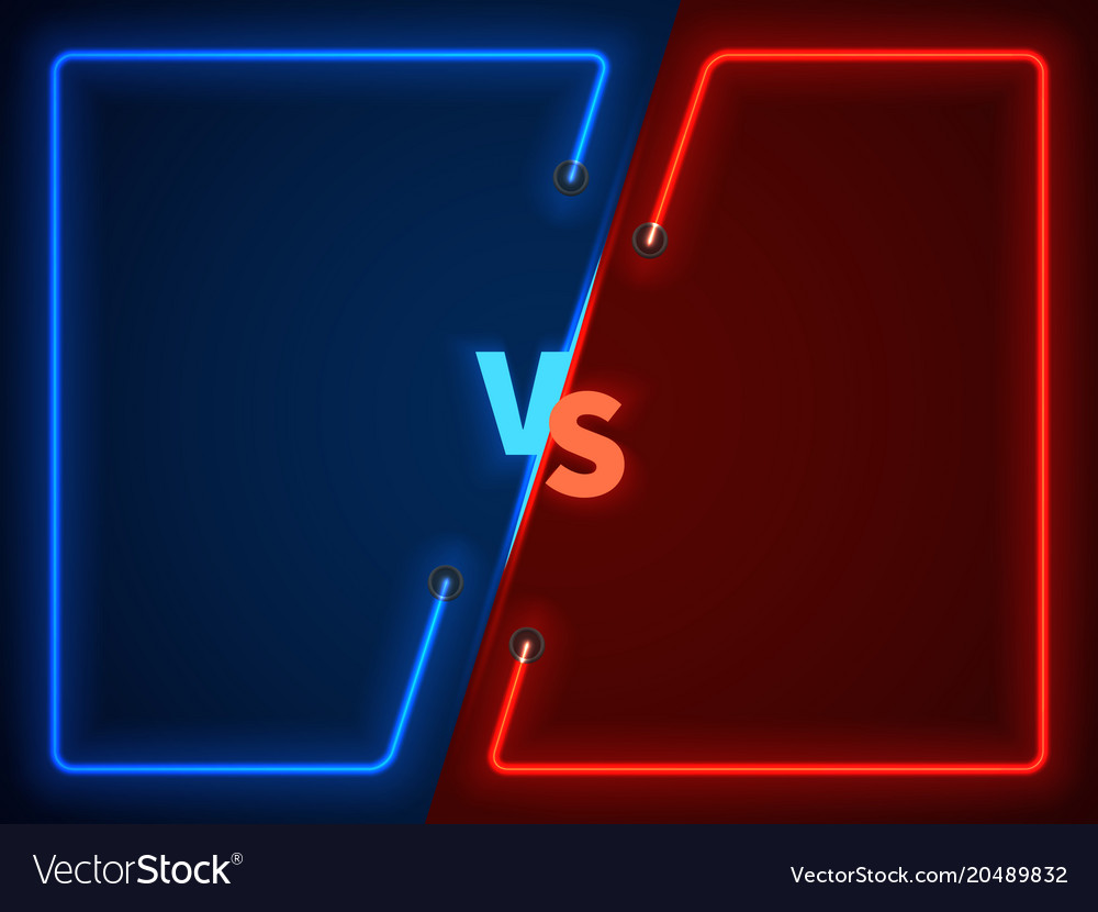 Premium Vector, Versus screen. vs battle headline, conflict duel between  red and black teams. confrontation fight competition.