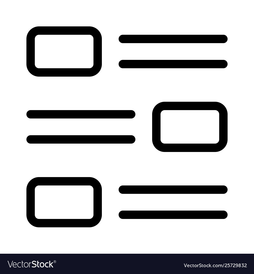 Zigzag format media and text arrangement layout