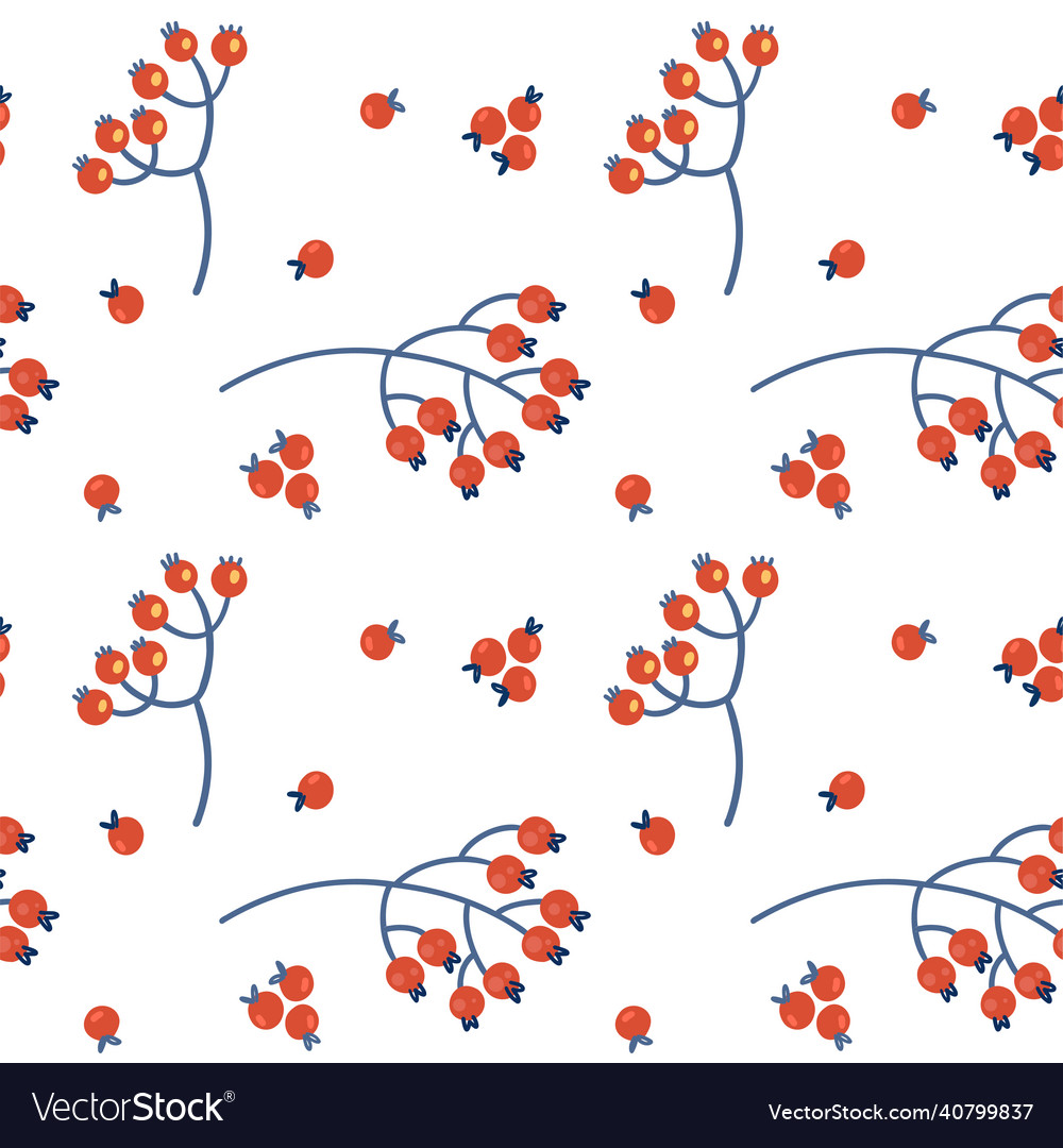 A seamless pattern from branches vector image A seamless pattern from branches