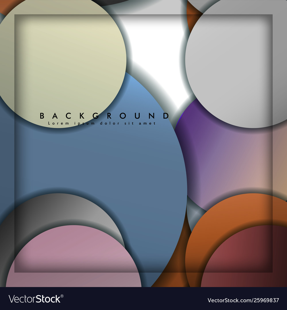 Abstract circle background with color stone vector image Abstract circle background with color stone