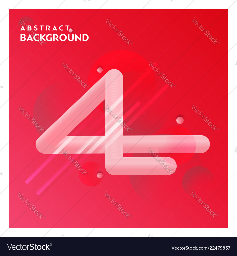 Abstract line background with red vector image Abstract line background with red
