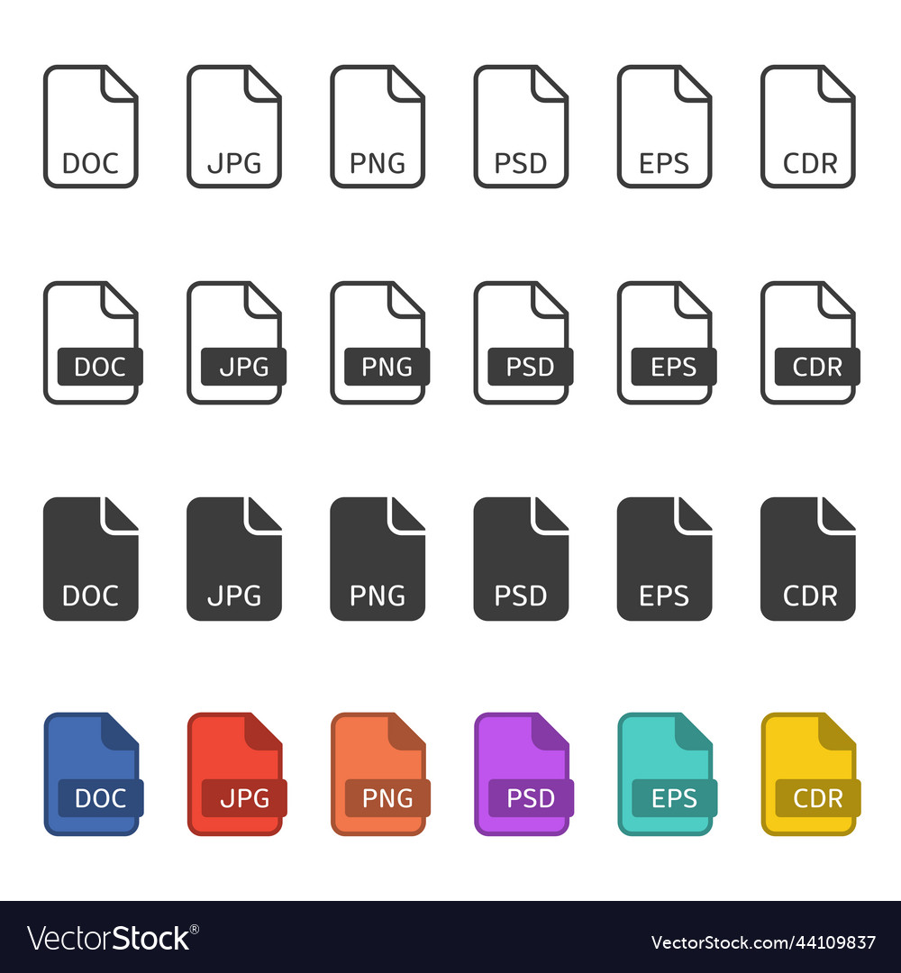 File Type Icons Set