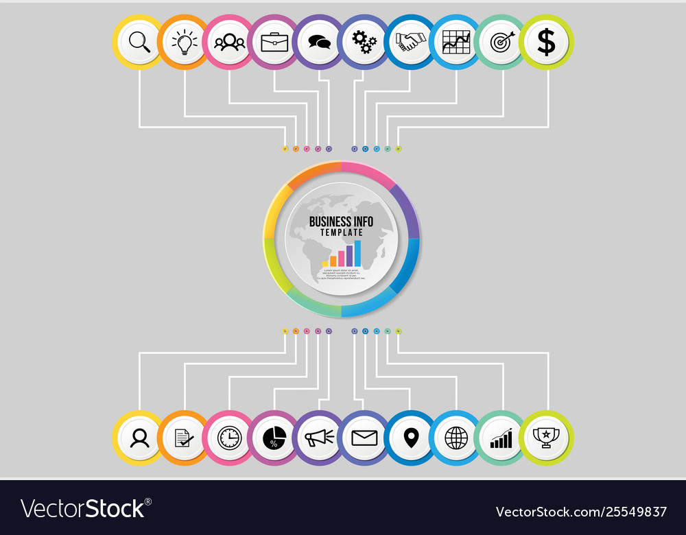 Infographic design template with options steps