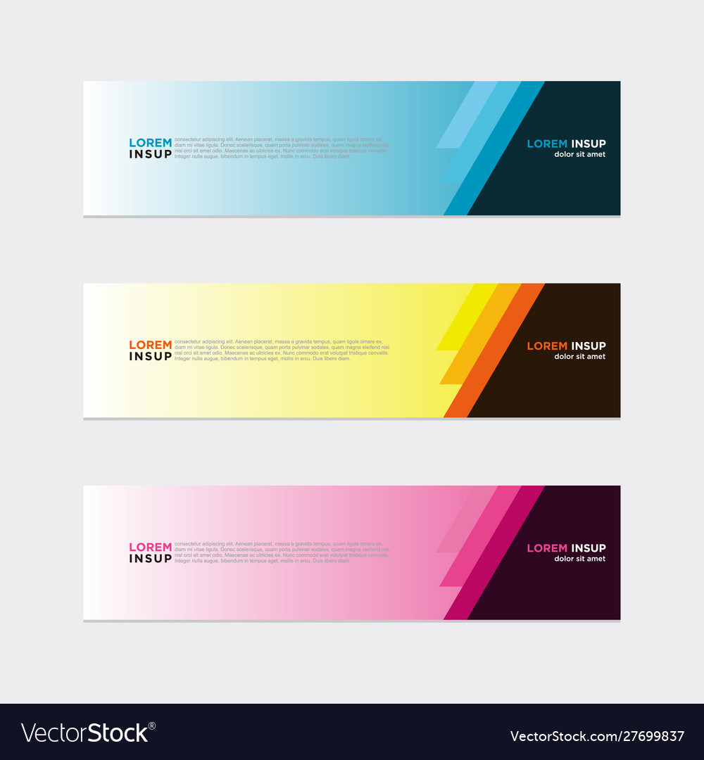 Modern banner web background abstract design Vector Image Modern banner web background abstract design