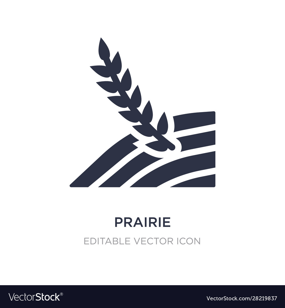 Prairie icon on white background simple element