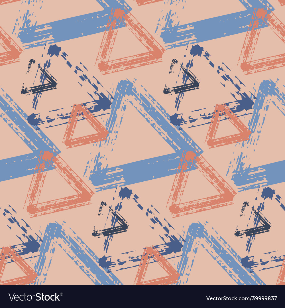 Seamless pattern abstract triangular background vector image Seamless pattern abstract triangular background
