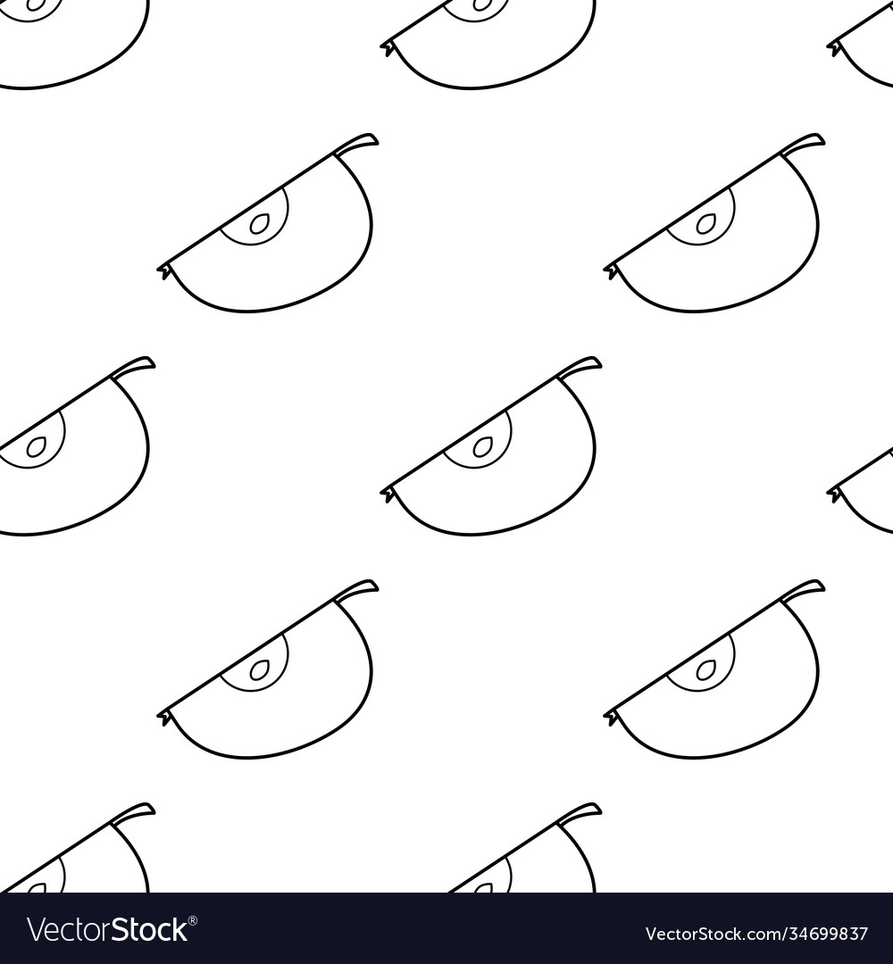 Seamless pattern slice apples