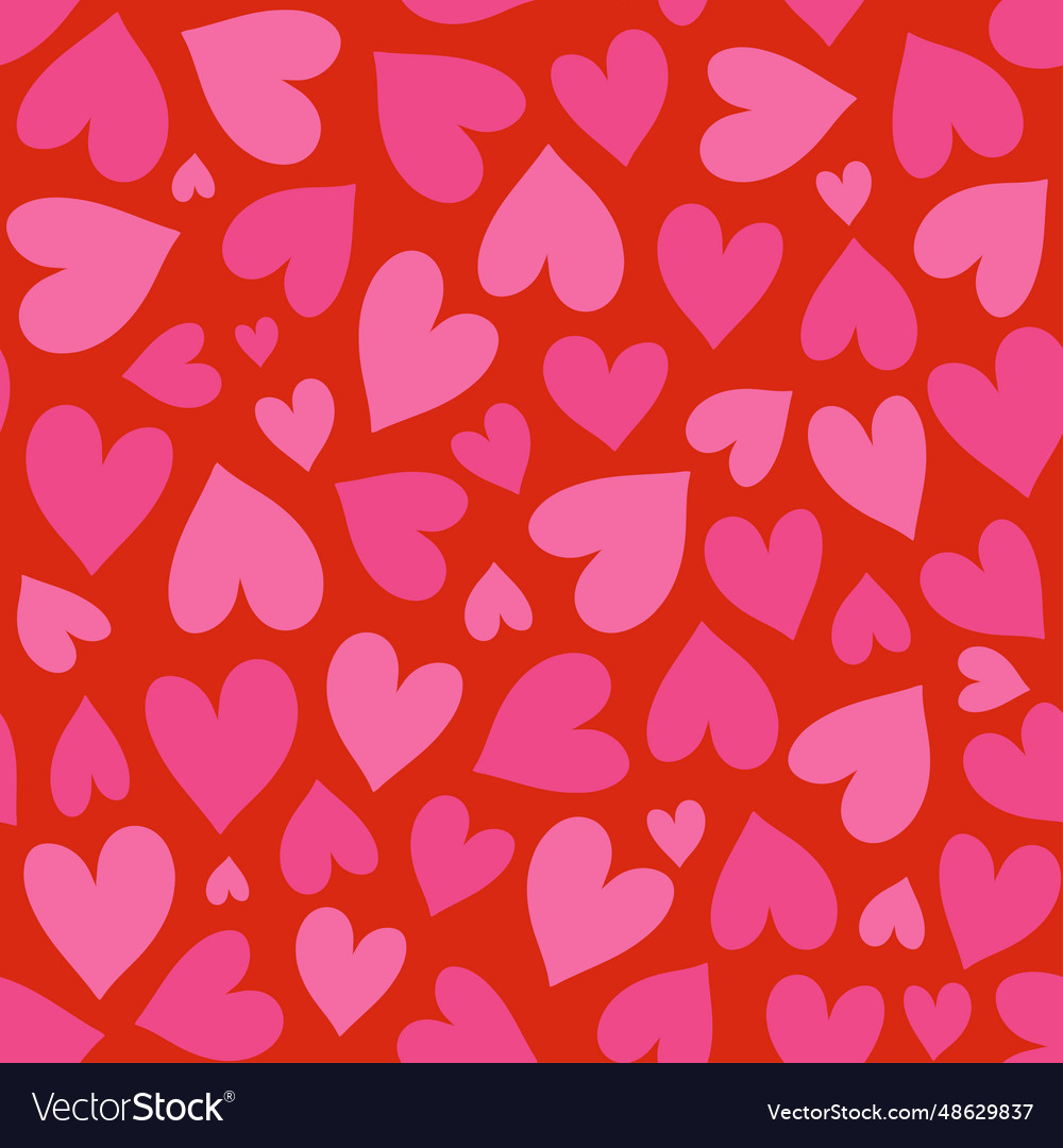 Seamless pattern with heart vector image Seamless pattern with heart