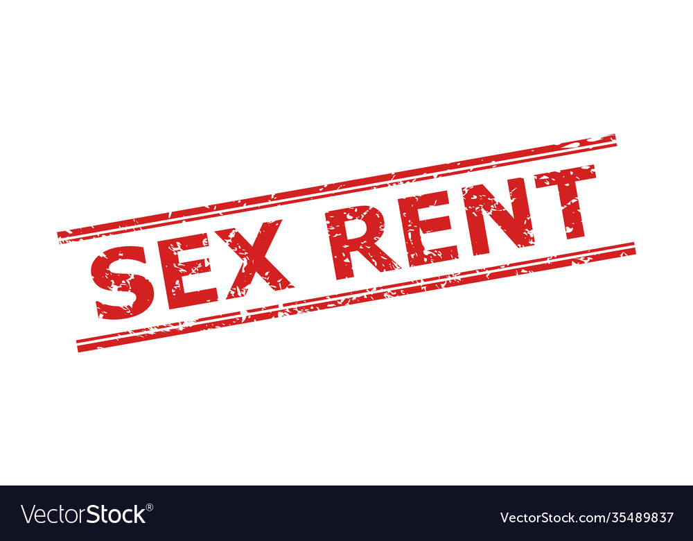 Sex rent stamp with corroded style and double