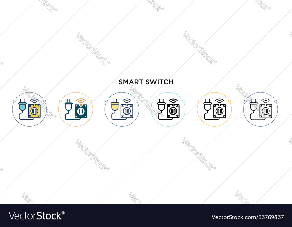 Smart Switch Icon - Outline