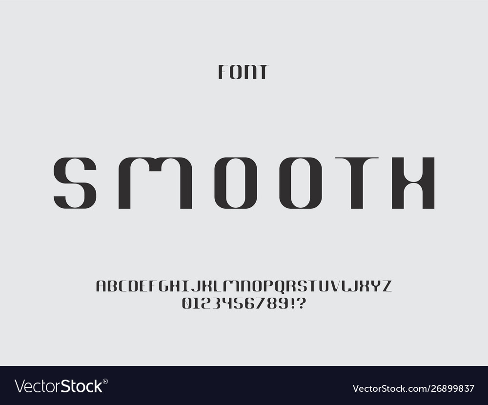 Smooth Font Alphabet Set