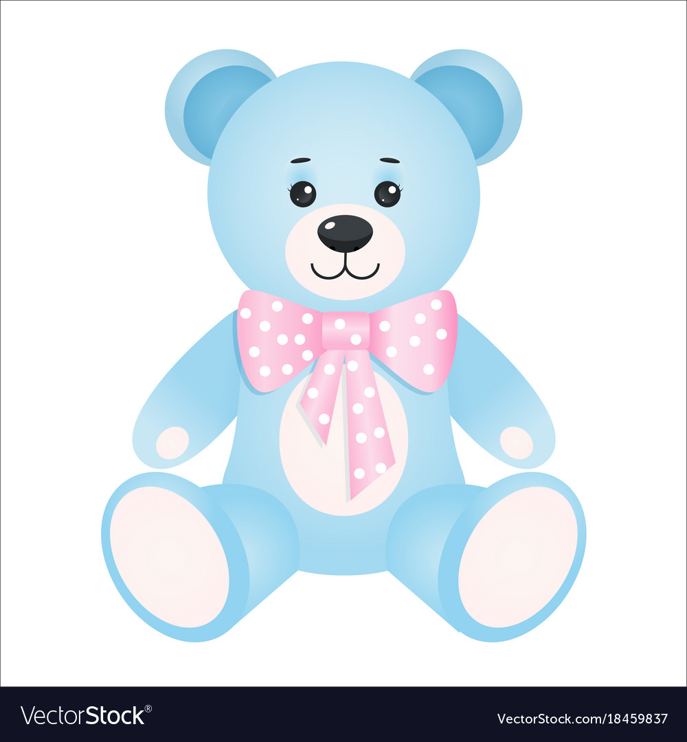 Teddy bear toy Royalty Free Vector Image - VectorStock