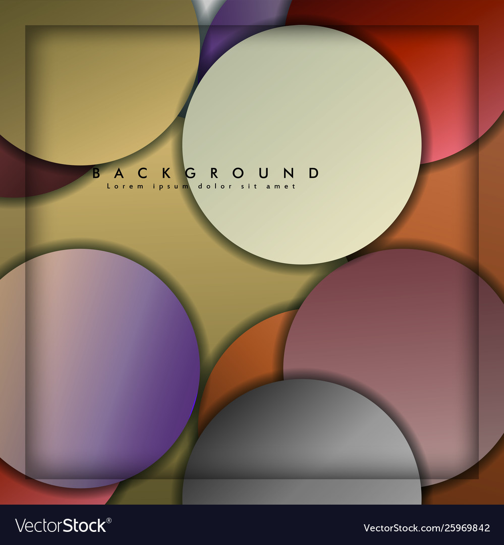 Abstract circle background with color stone