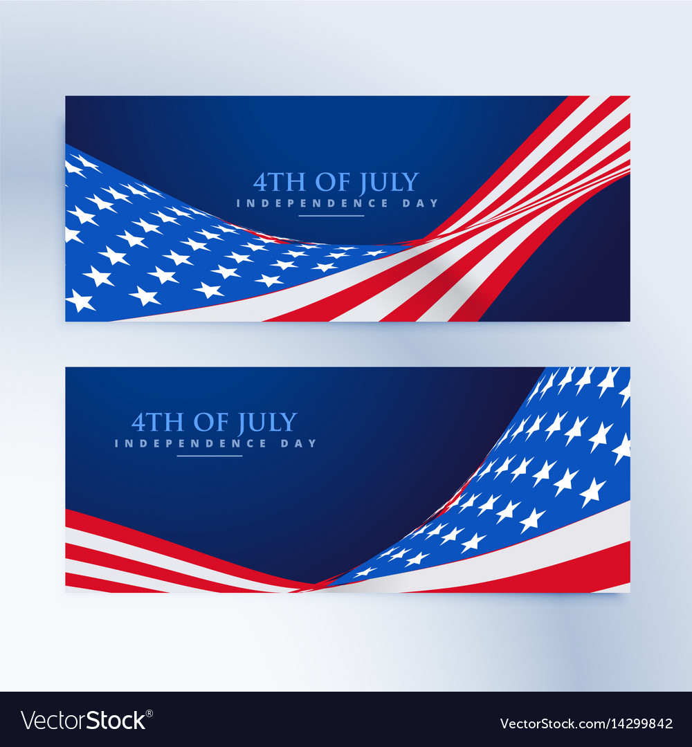 American flag 4th of july banners