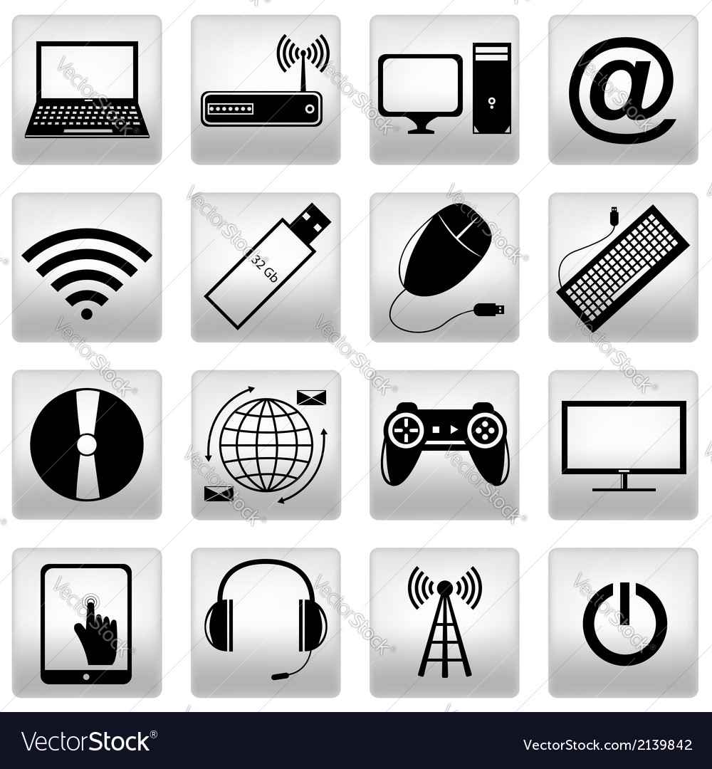 Computer icons set