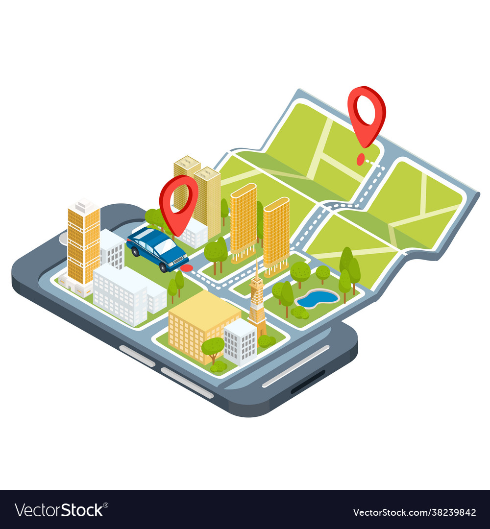 Concept using mobile application vector image Concept using mobile application