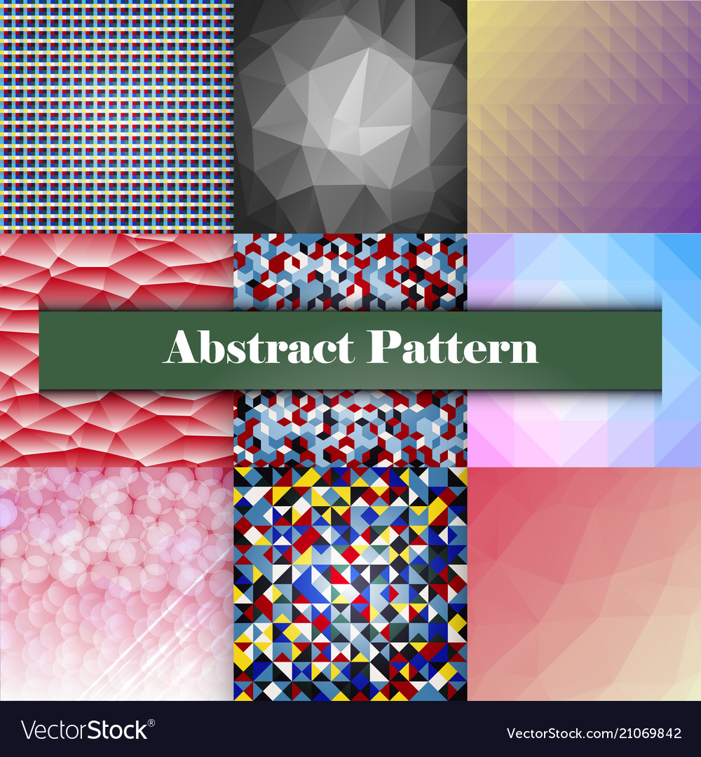 Glazed Ceramic Tiles Mega Set Colorful Vintage Vector Image