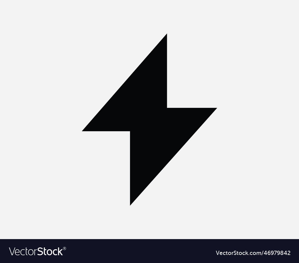 Lighting Bolt Icon Royalty Free Vector Image - Vectorstock