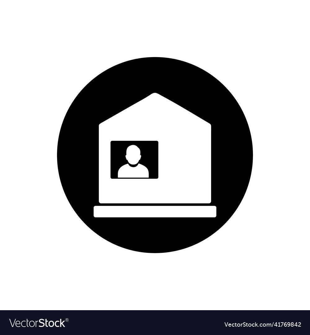 Lockdown icon rounded button style editable eps