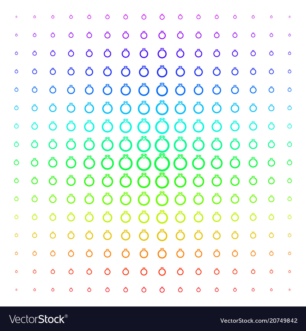 Ruby Ring Form Halbton Spektrum Gitter vector image Ruby Ring Form Halbton Spektrum Gitter