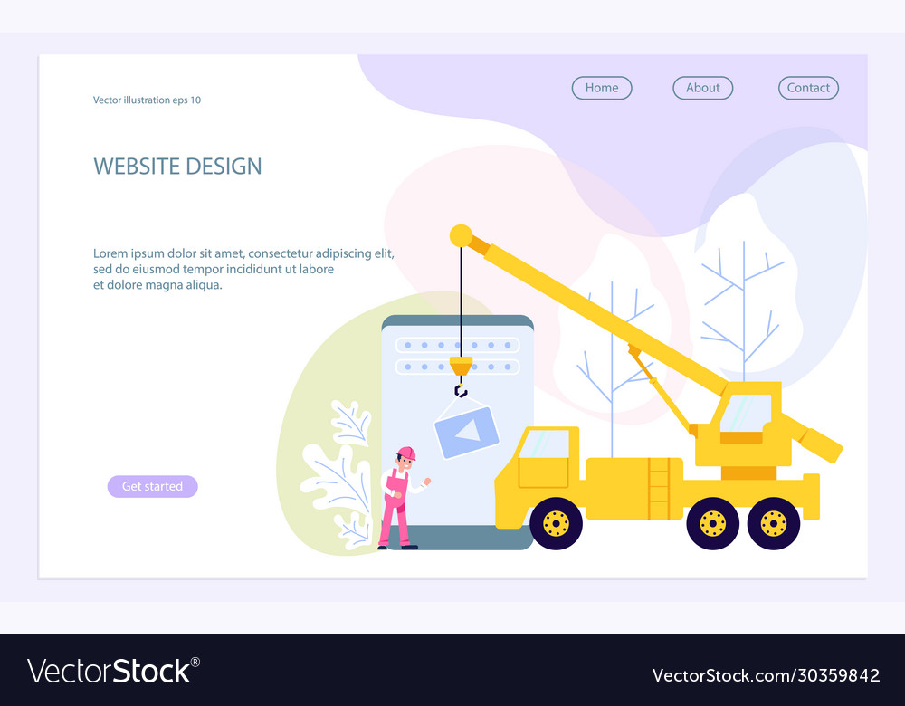 Template website development
