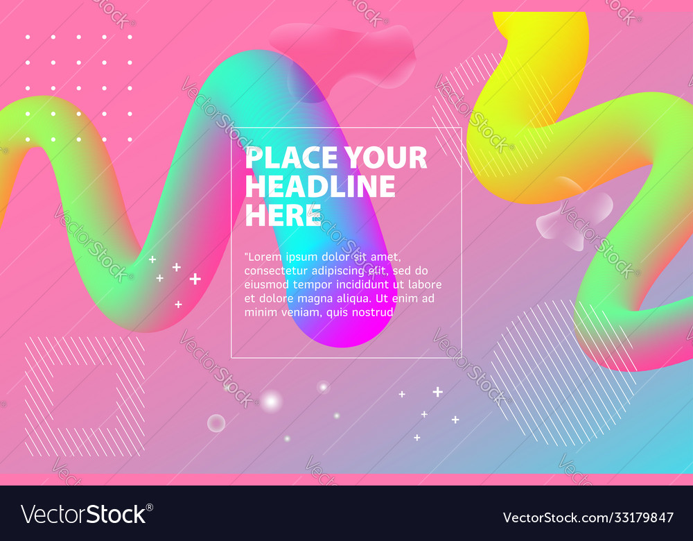 Abstract 3d gradient background with colorful