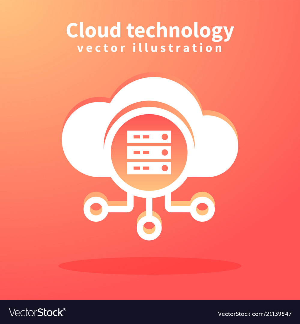 Cloud icon for web design