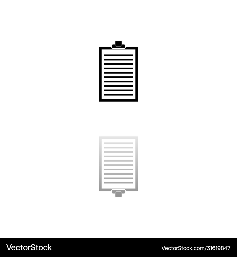 Contract icon flat Royalty Free Vector Image - VectorStock