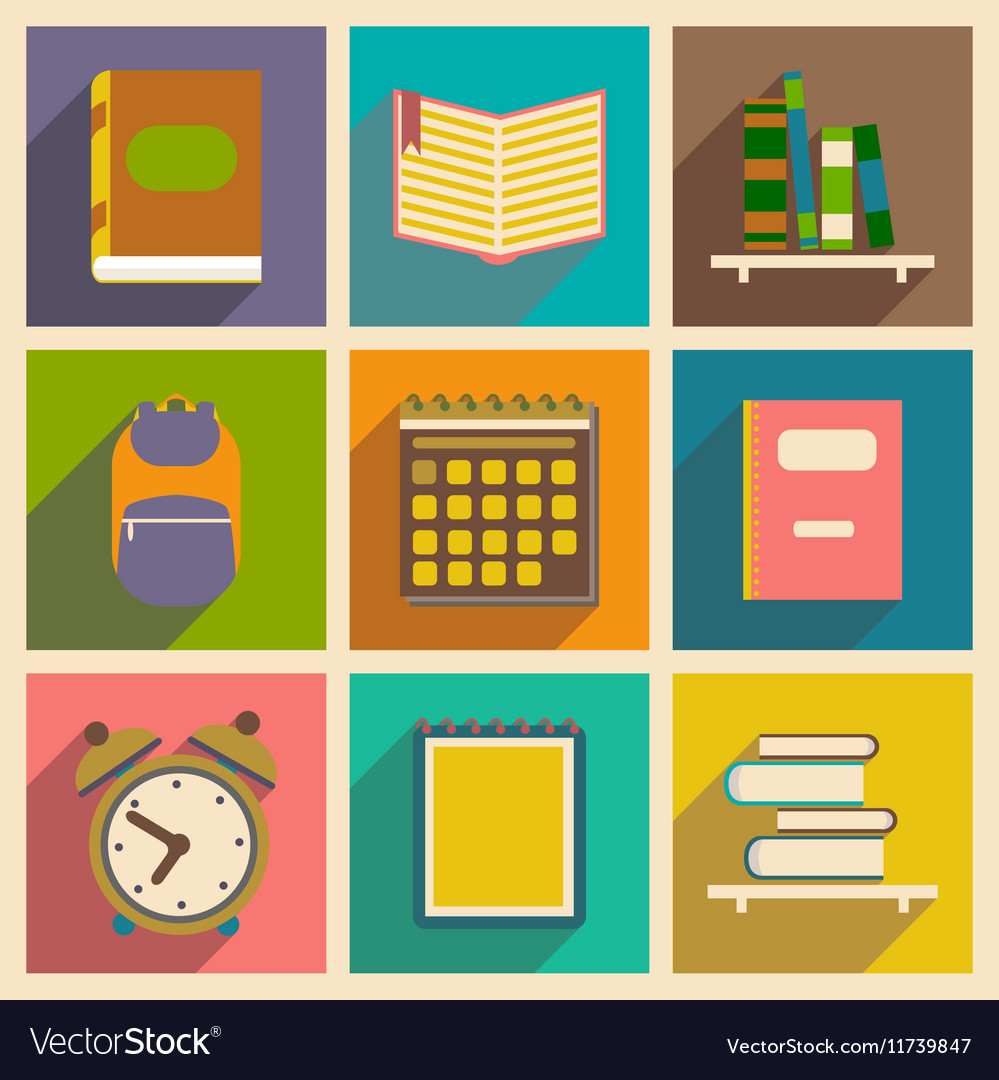 Flat with shadow concept and mobile application