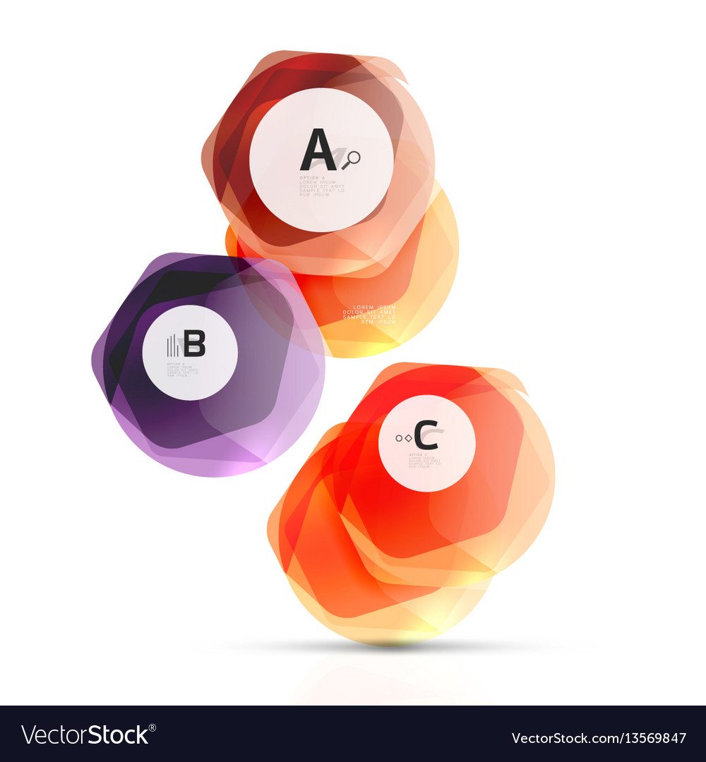 Geometrical hexagons abstract background