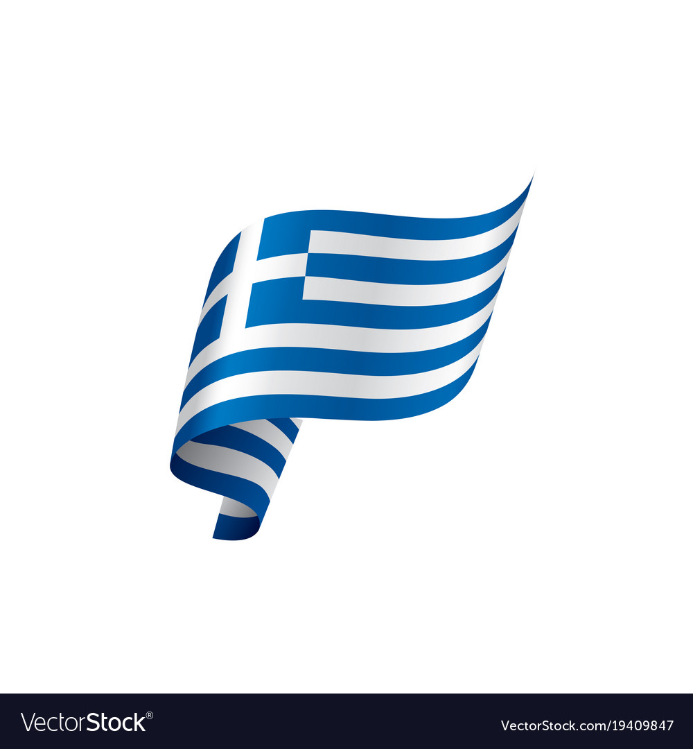 Greece flag Royalty Free Vector Image - VectorStock