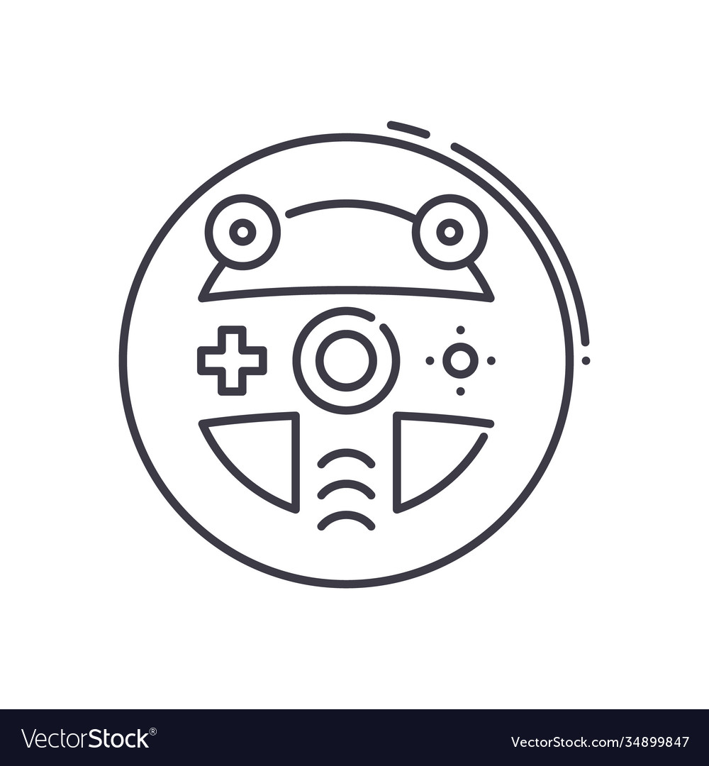 Racing game icon linear isolated vector image Racing game icon linear isolated