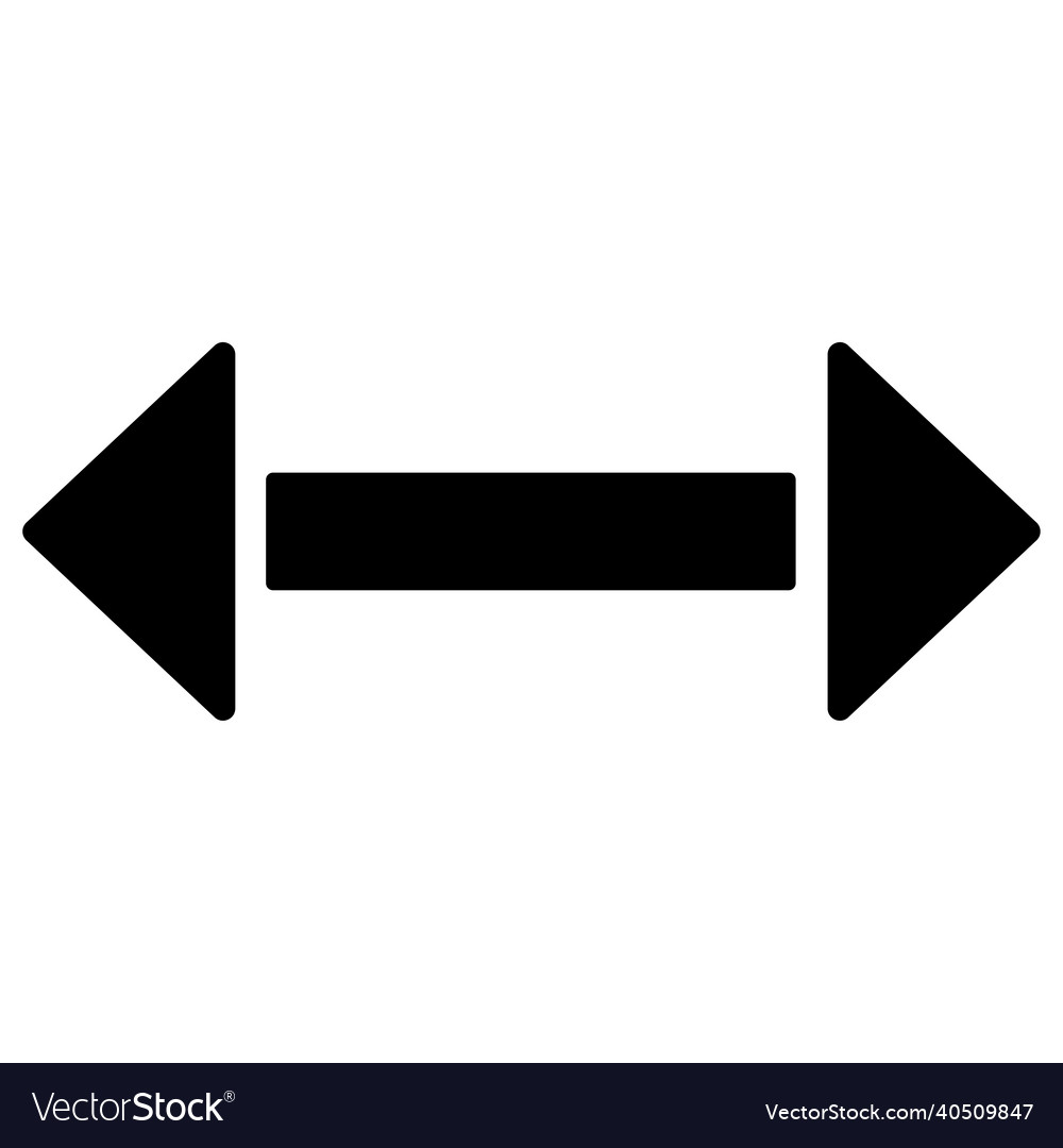 Right and left arrow sign icon Royalty Free Vector Image