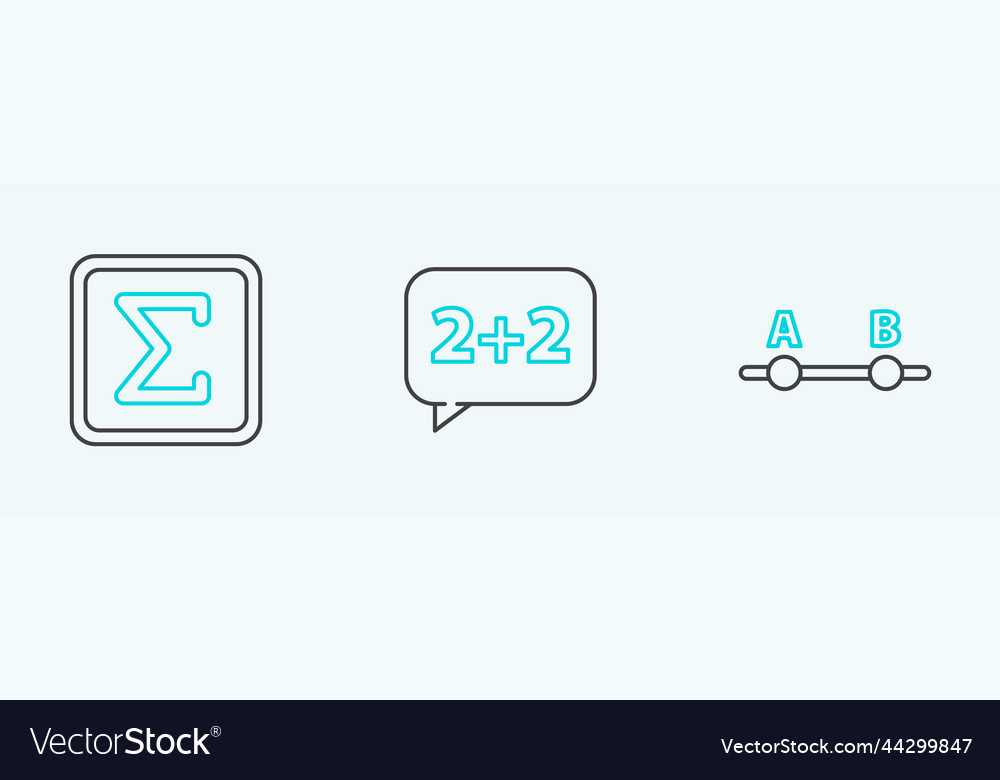 Set line graph schedule chart diagram sigma vector image Set line graph schedule chart diagram sigma