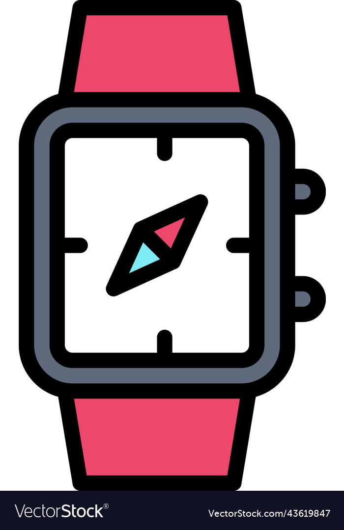 Smartwatch icon location map and navigation