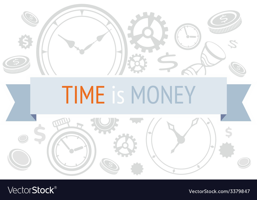 Time is money icons concept