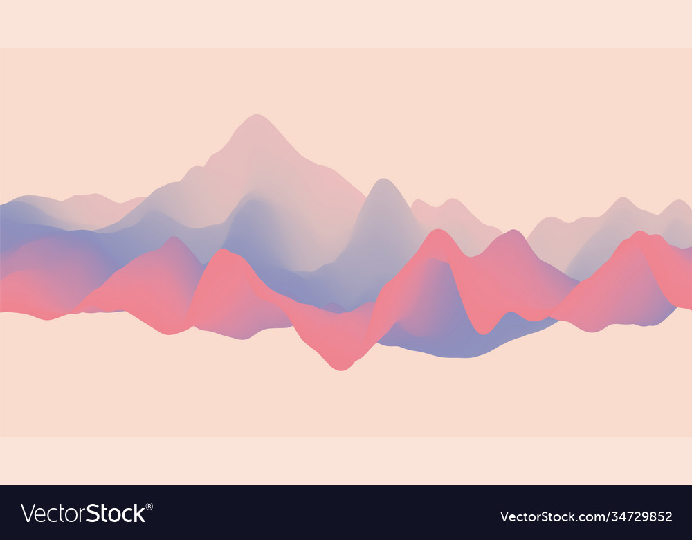 Abstract wavy background with modern gradient vector image Abstract wavy background with modern gradient