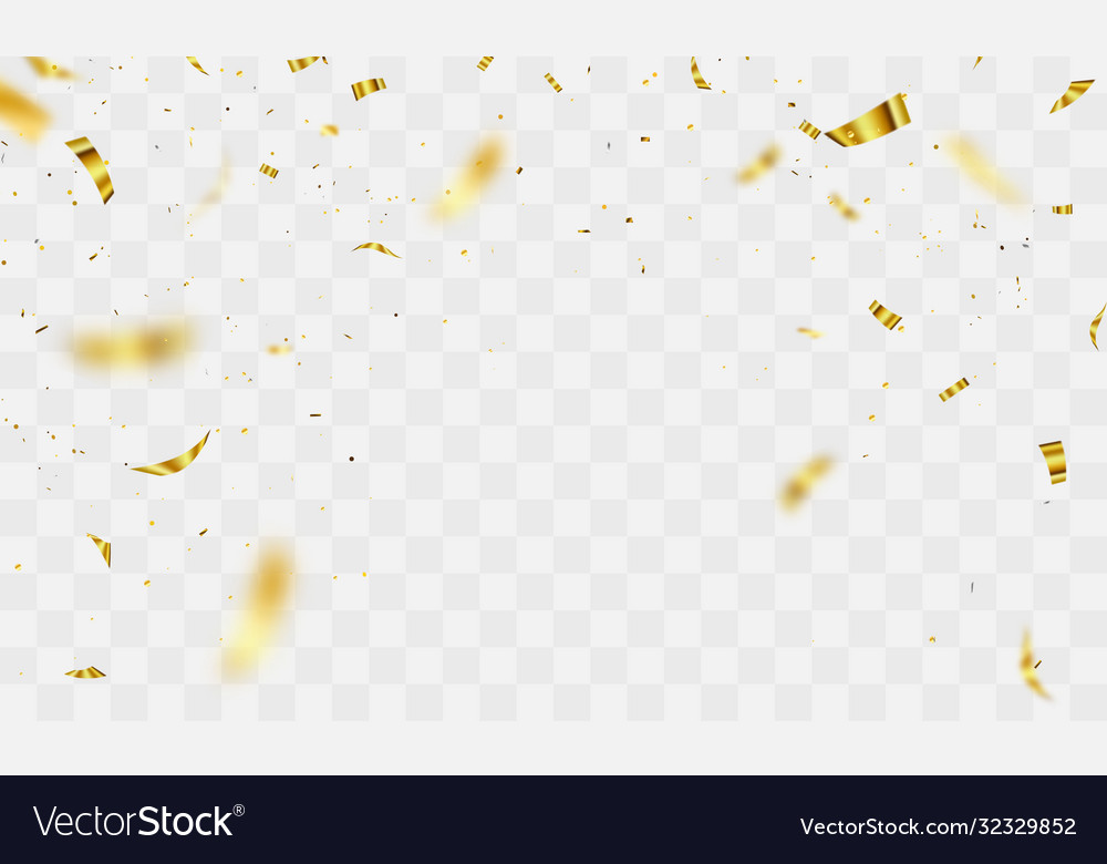 Celebration background template with confetti