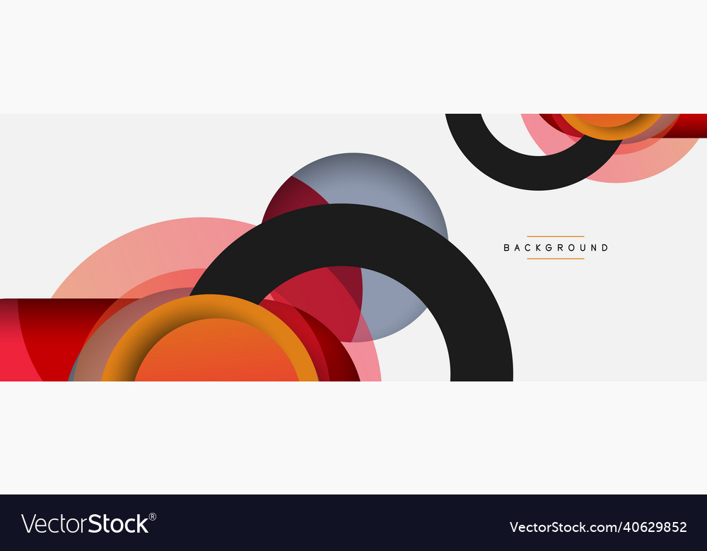 Circle and round shapes abstract background Vector Image Circle and round shapes abstract background
