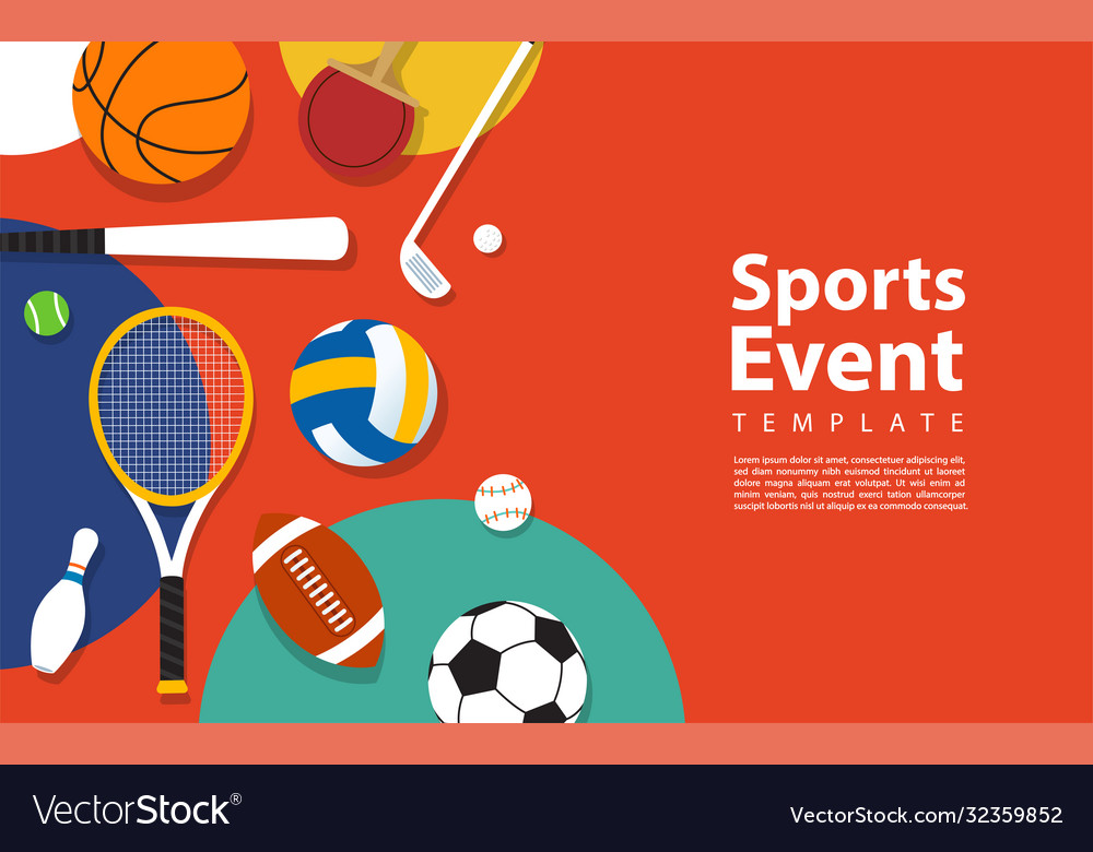 Creative Modern Background Design Based Sport Vector Image