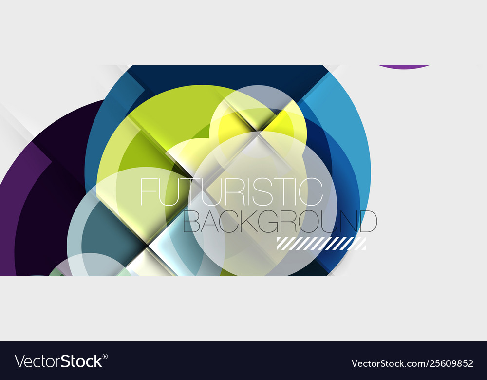 Geometric design abstract background - circles vector image Geometric design abstract background - circles